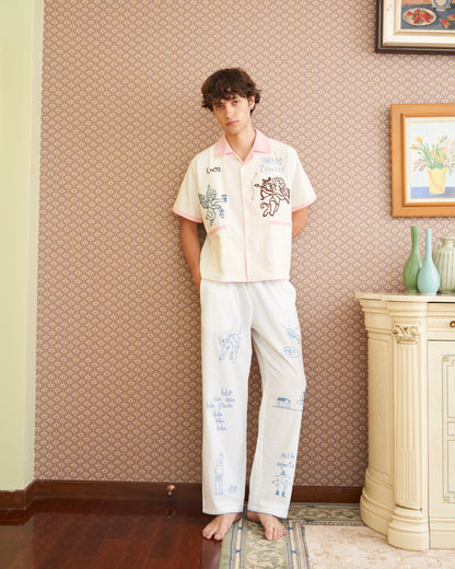 The Lovers Society Hand Embroidered Shirt