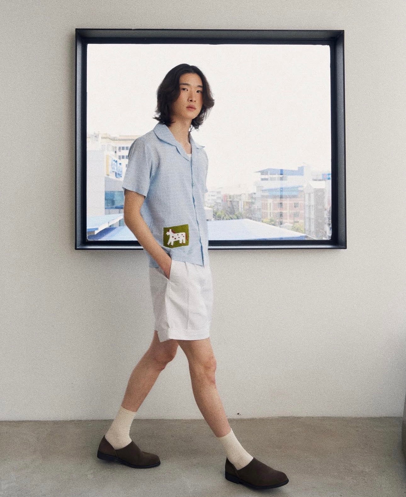 Homestead Gingham Hand-Embroidered Shirt