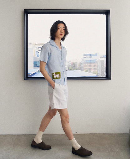 Homestead Gingham Hand-Embroidered Shirt