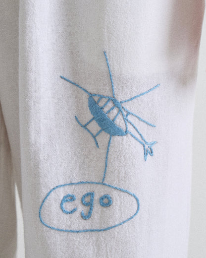 Things Left Unsaid Hand Embroidered Pants