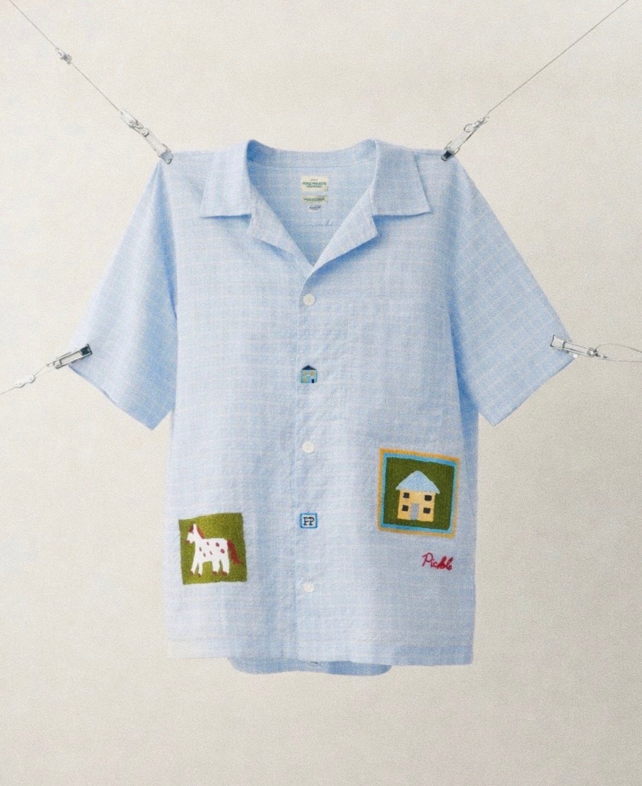 Homestead Gingham Hand-Embroidered Shirt