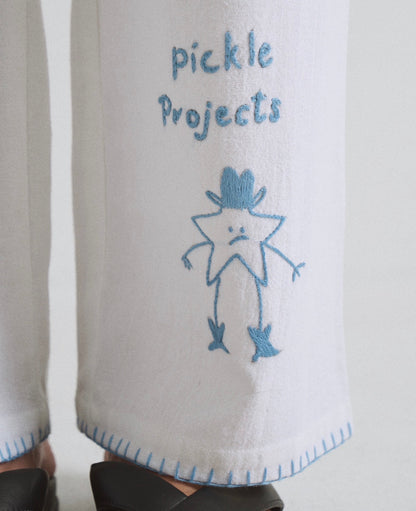 Things Left Unsaid Hand Embroidered Pants