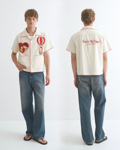 Henry’s first dates x Pickle Projects hand embroidered shirt * Limited Editions