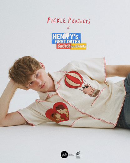 Henry’s first dates x Pickle Projects hand embroidered shirt * Limited Editions