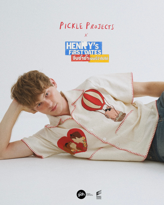 Henry’s first dates x Pickle Projects hand embroidered shirt * Limited Editions