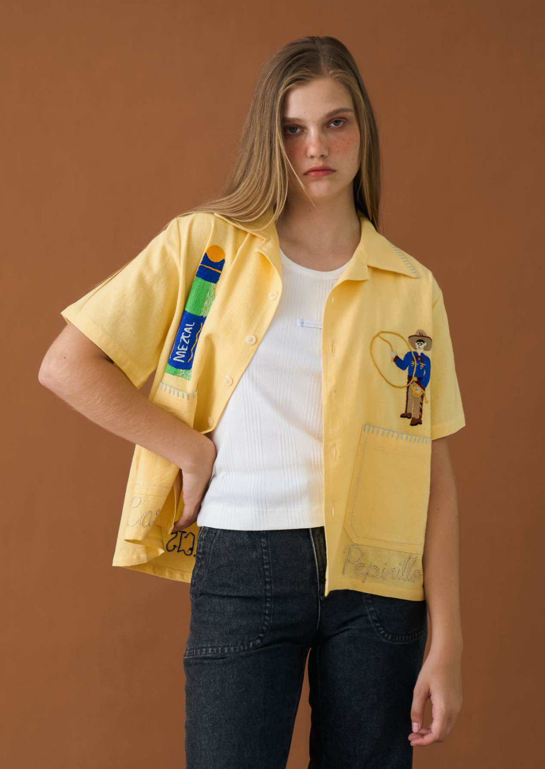 Cinco de mayo HAND EMBROIDERED S/S SHIRT