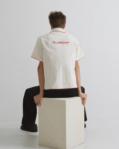 Too Phed(Spicy in Thai) For You Hand-Embroidered Shirt