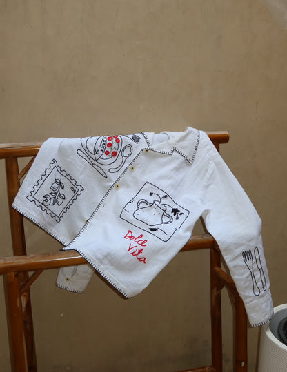 Dolce Vita HAND EMBROIDERED L/S SHIRT