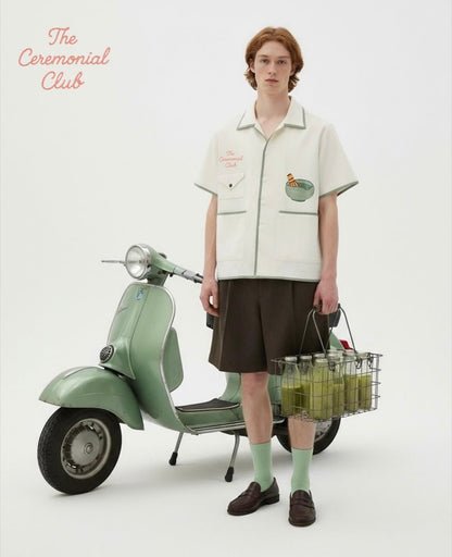 Ceremonial Club hand embroidered shirt