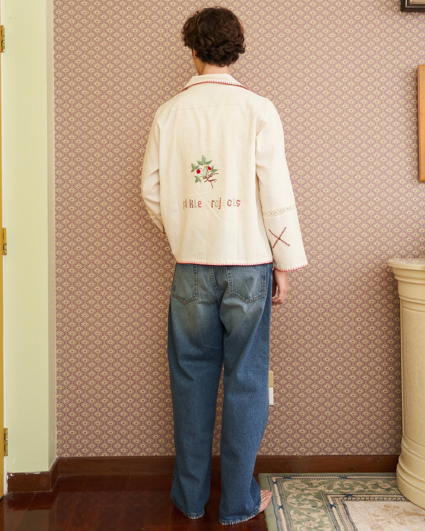 Pickle Projects — Wild Berry Cottage hand embroidered L/S Shirt (ปักด้วยมือ)