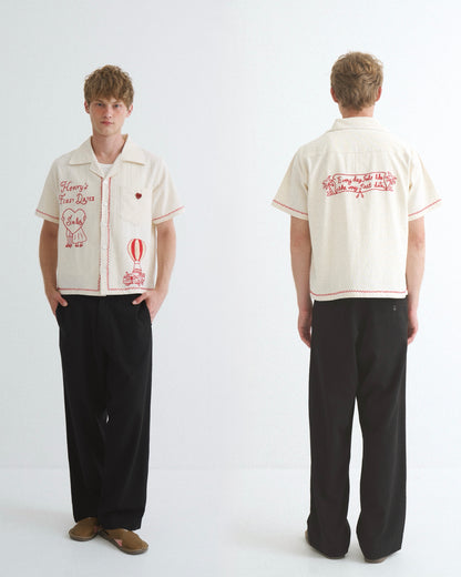 Henry’s first dates x Pickle Projects hand embroidered shirt * Limited Editions