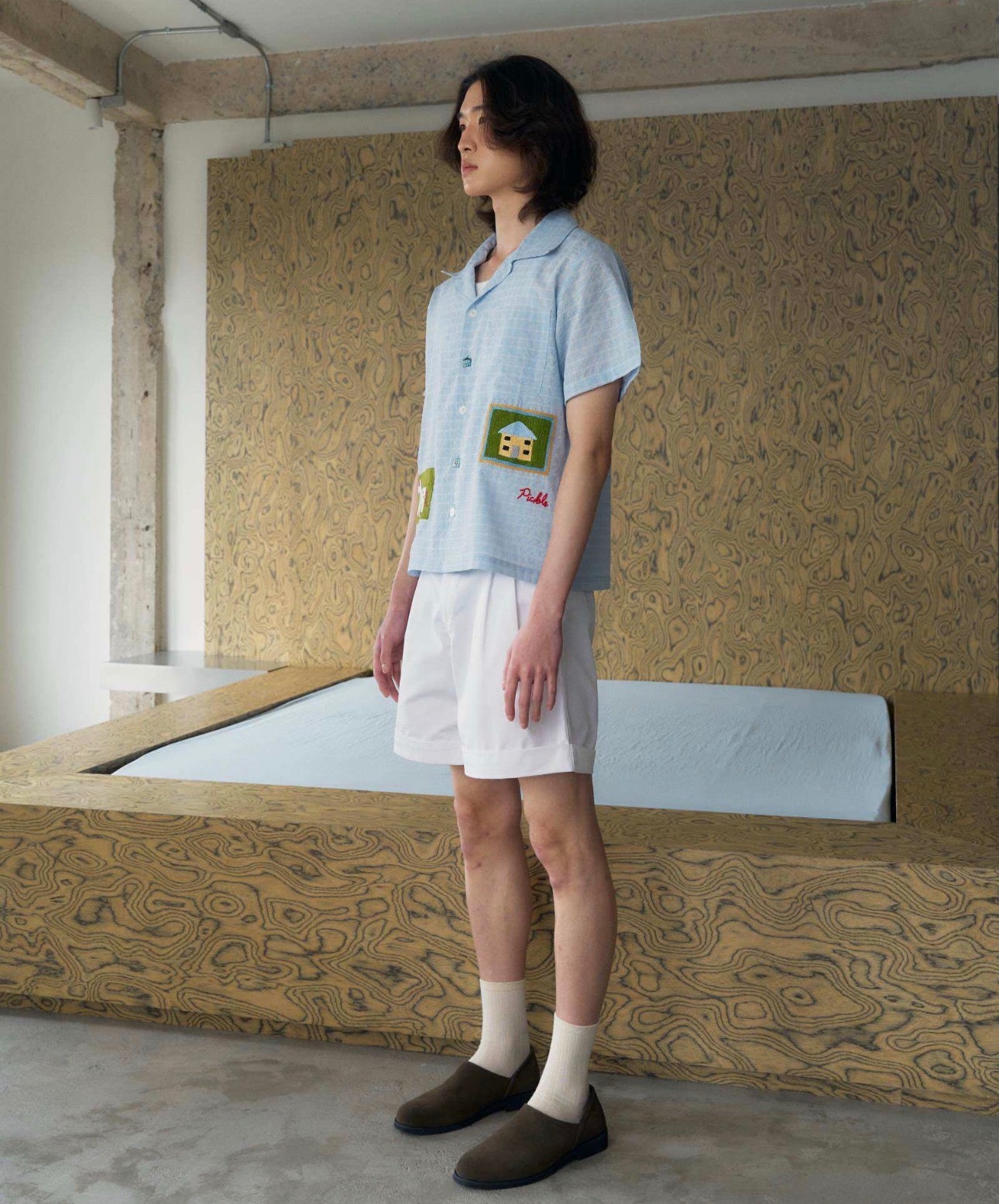 Homestead Gingham Hand-Embroidered Shirt