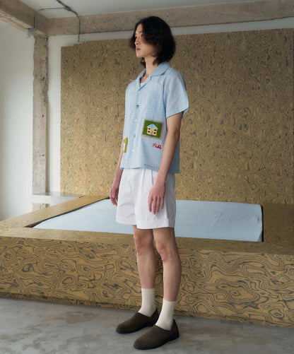 Homestead Gingham Hand-Embroidered Shirt