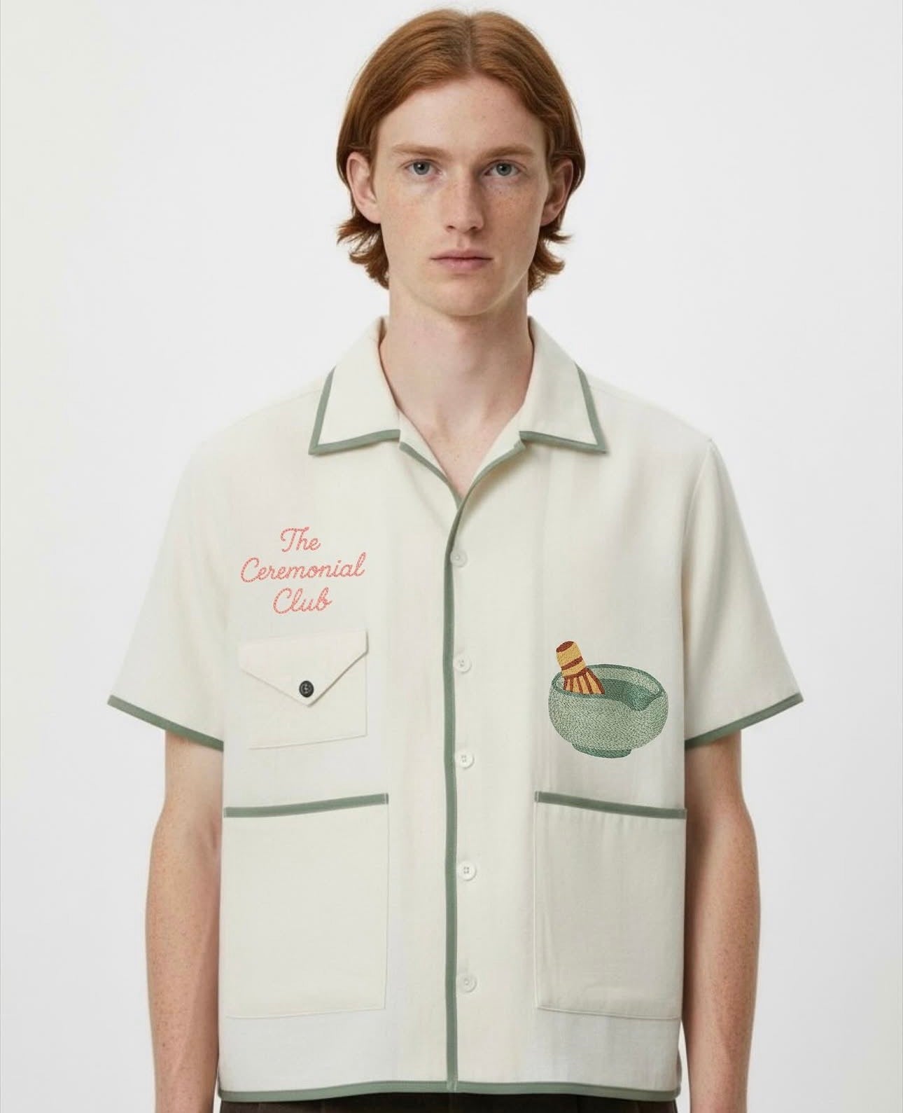 Ceremonial Club hand embroidered shirt