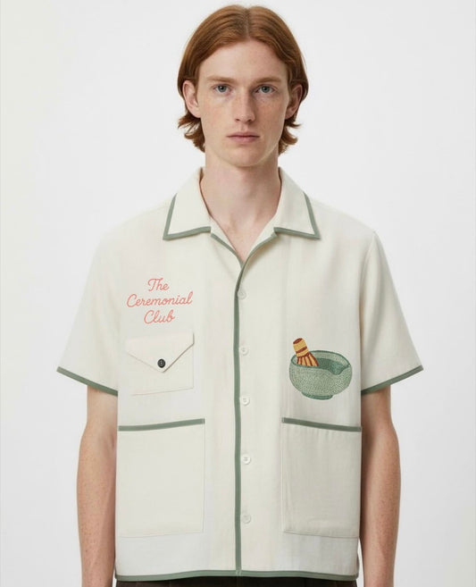 Ceremonial Club hand embroidered shirt