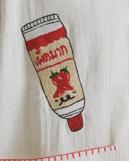 Too Phed(Spicy in Thai) For You Hand-Embroidered Shirt