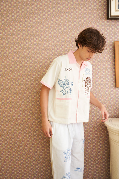 The Lovers Society Hand Embroidered Shirt
