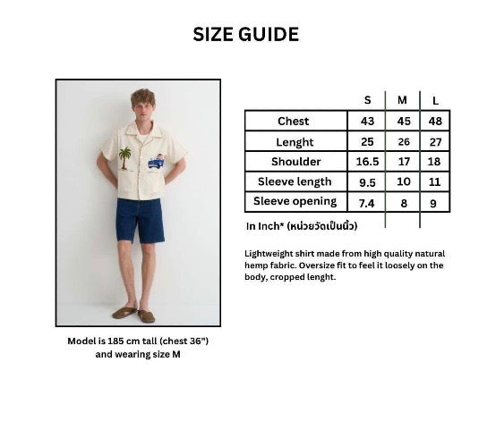 Henry’s first dates x Pickle Projects hand embroidered shirt * Limited Editions