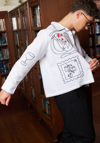 Dolce Vita HAND EMBROIDERED L/S SHIRT