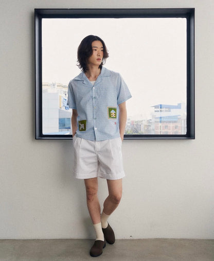 Homestead Gingham Hand-Embroidered Shirt