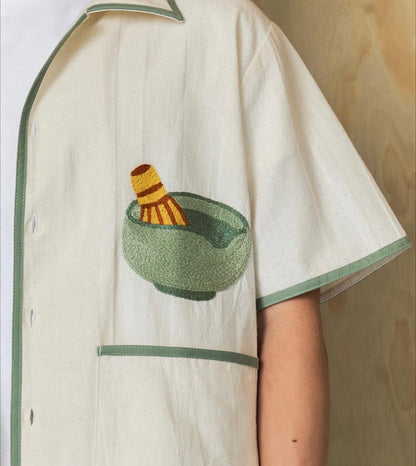 Ceremonial Club hand embroidered shirt