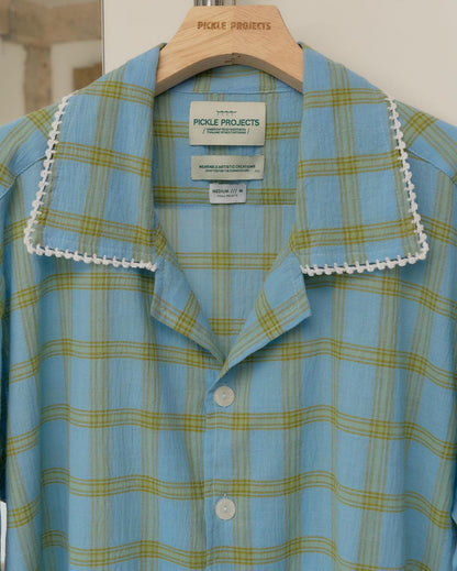 Sunny Crochet Plaid shirt