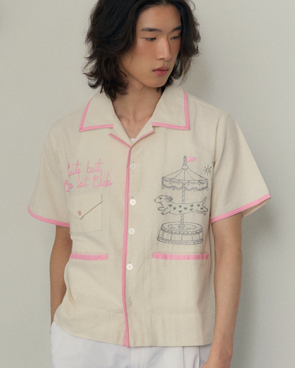 Cute but cry a lot Club hand embroidered S/S SHIRT