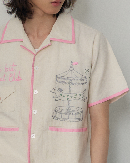 Cute but cry a lot Club hand embroidered S/S SHIRT