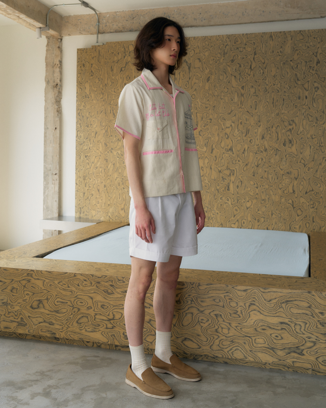 Cute but cry a lot Club hand embroidered S/S SHIRT