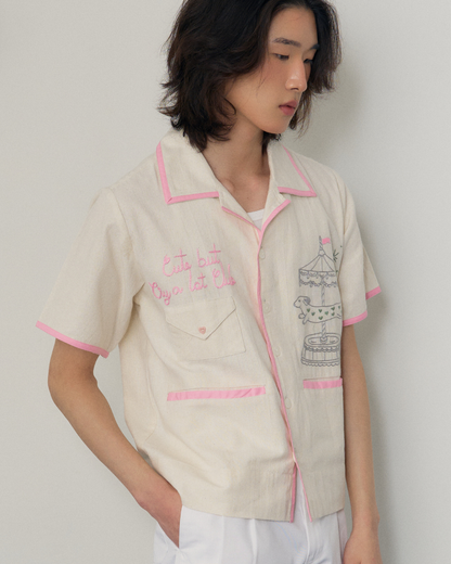 Cute but cry a lot Club hand embroidered S/S SHIRT