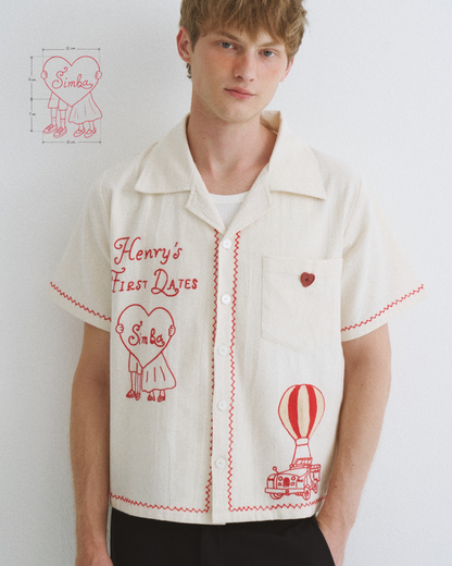 Henry’s first dates x Pickle Projects hand embroidered shirt * Limited Editions