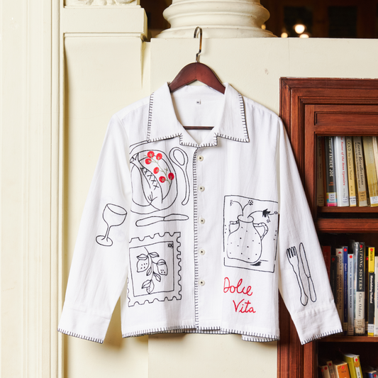 Dolce Vita HAND EMBROIDERED L/S SHIRT