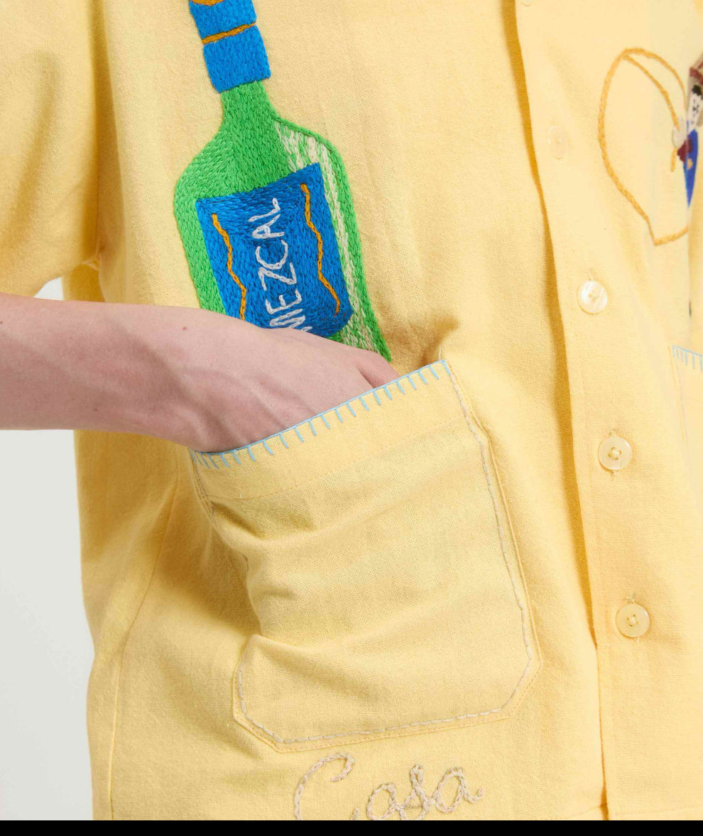 Cinco de mayo HAND EMBROIDERED S/S SHIRT