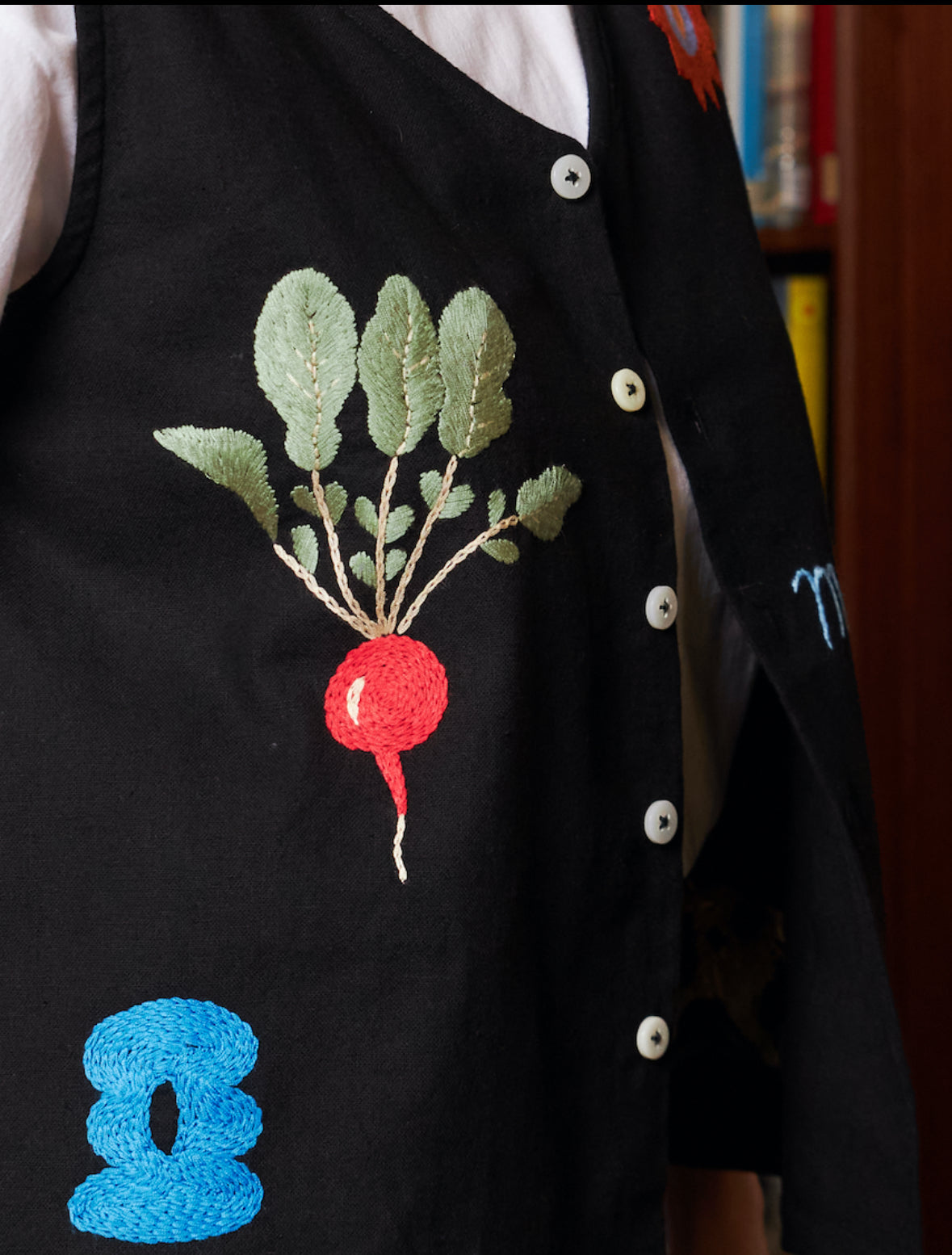 In my hay day hand embroidered vest