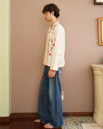 Pickle Projects — Wild Berry Cottage hand embroidered L/S Shirt (ปักด้วยมือ)