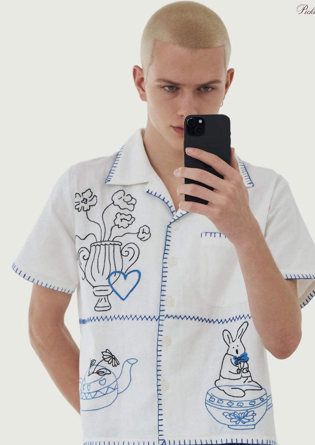 Lumi Cup HAND EMBROIDERED S/S SHIRT