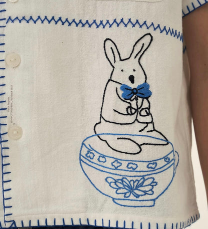 Lumi Cup HAND EMBROIDERED S/S SHIRT