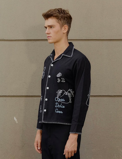 Notte Dolce Hand-Embroidered shirt