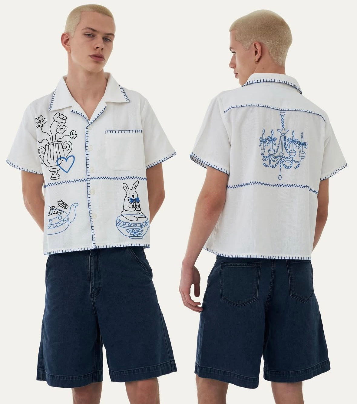 Lumi Cup HAND EMBROIDERED S/S SHIRT
