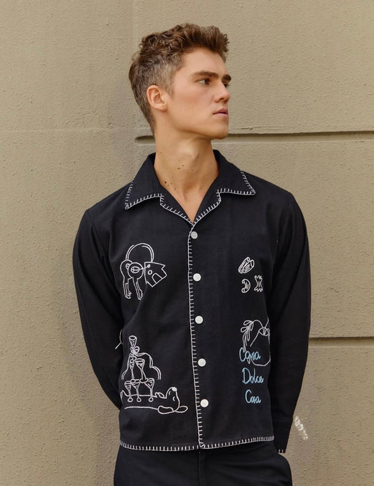 Notte Dolce Hand-Embroidered shirt