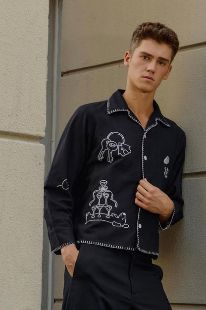 Notte Dolce Hand-Embroidered shirt
