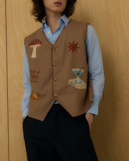 The Gathering Hand-embroidered Vest