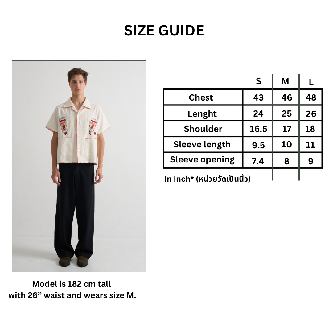 Too Phed(Spicy in Thai) For You Hand-Embroidered Shirt