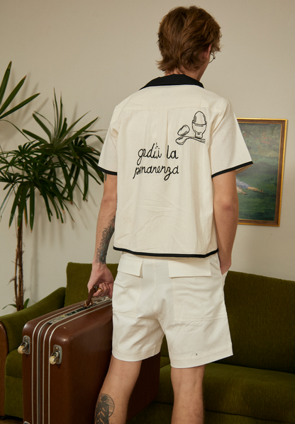 Casa Salamoia HAND EMBROIDERED S/S SHIRT